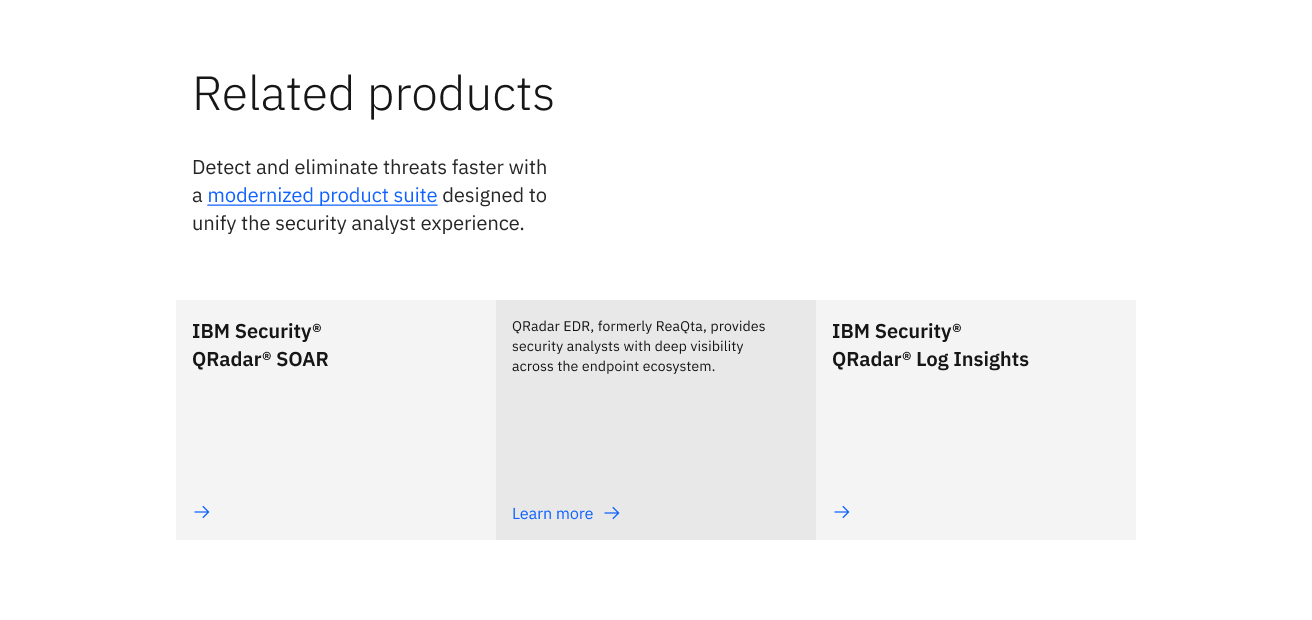Related products — Product Overview redesign