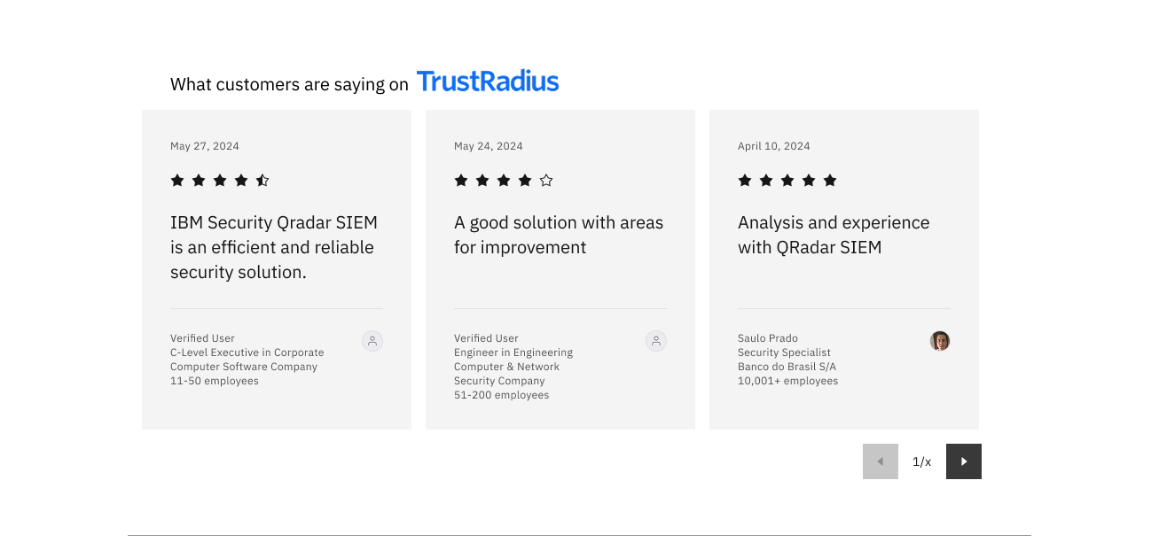 Third-party reviews — Product Overview redesign
