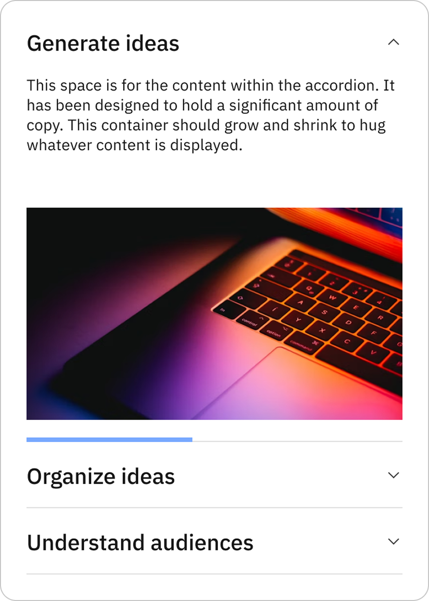 Accordion mobile component