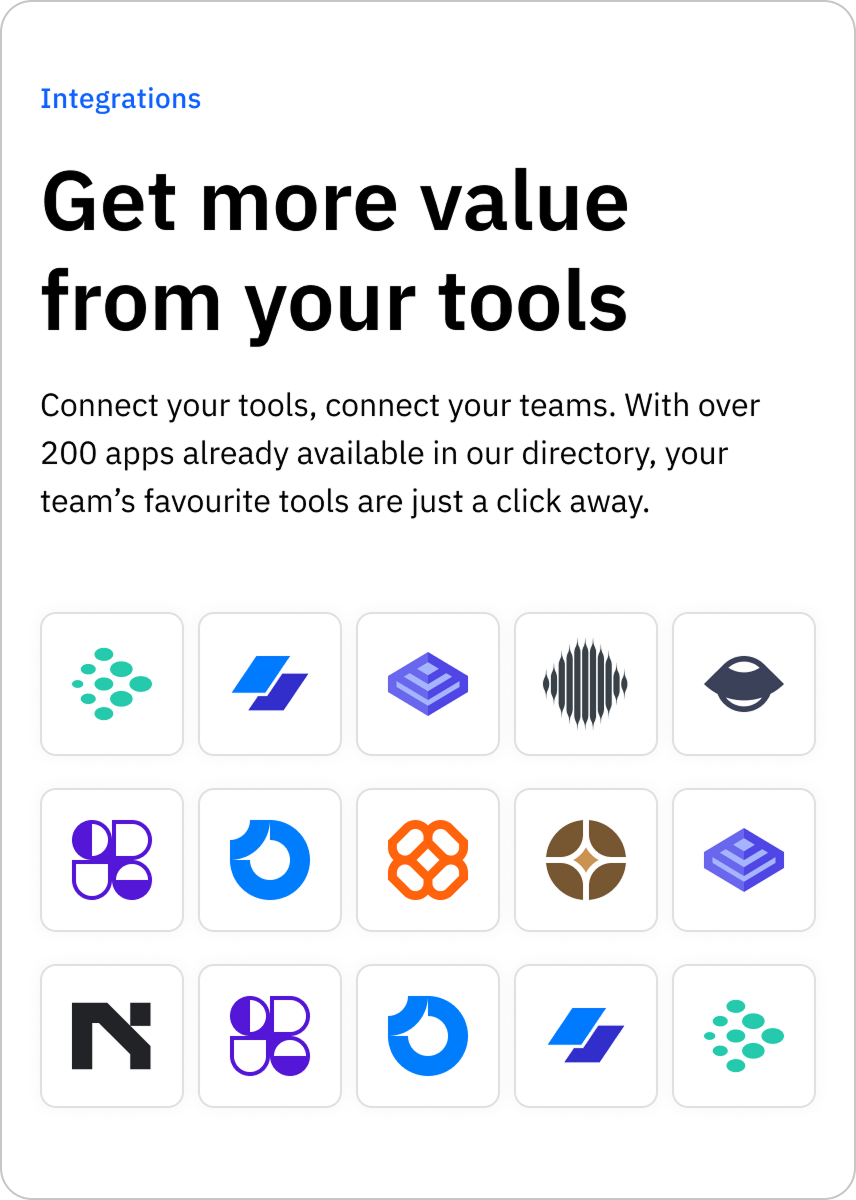 Integrations mobile component