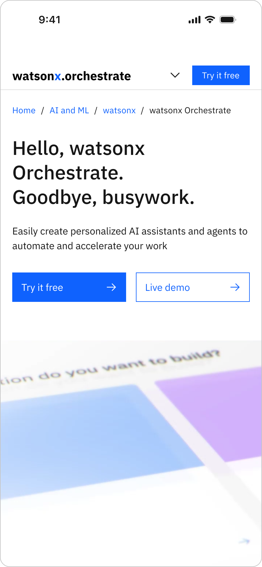 Leadspace mobile component