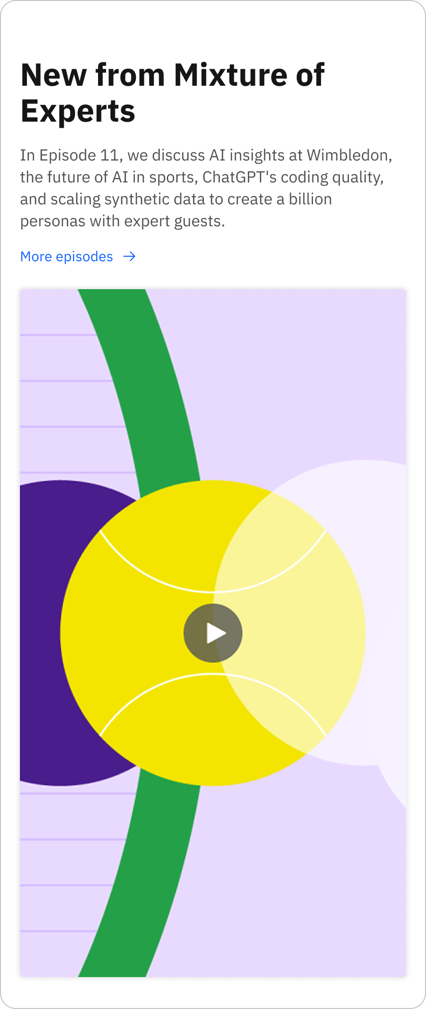 Video player mobile component