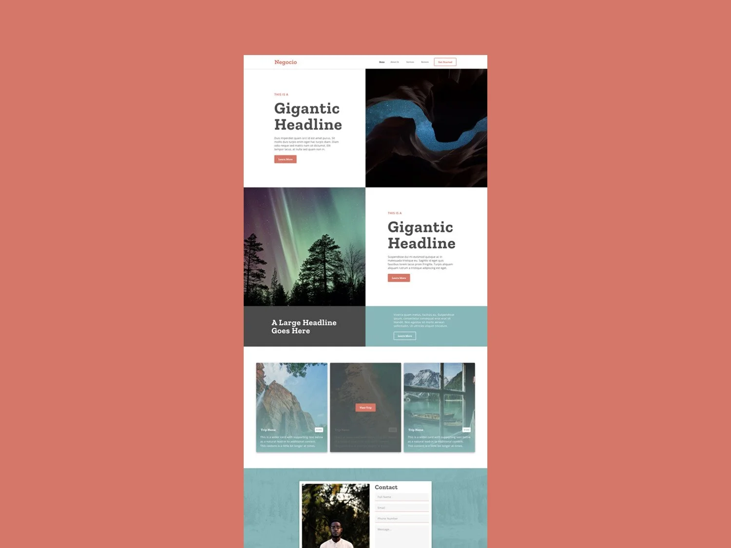 Canyon theme example
