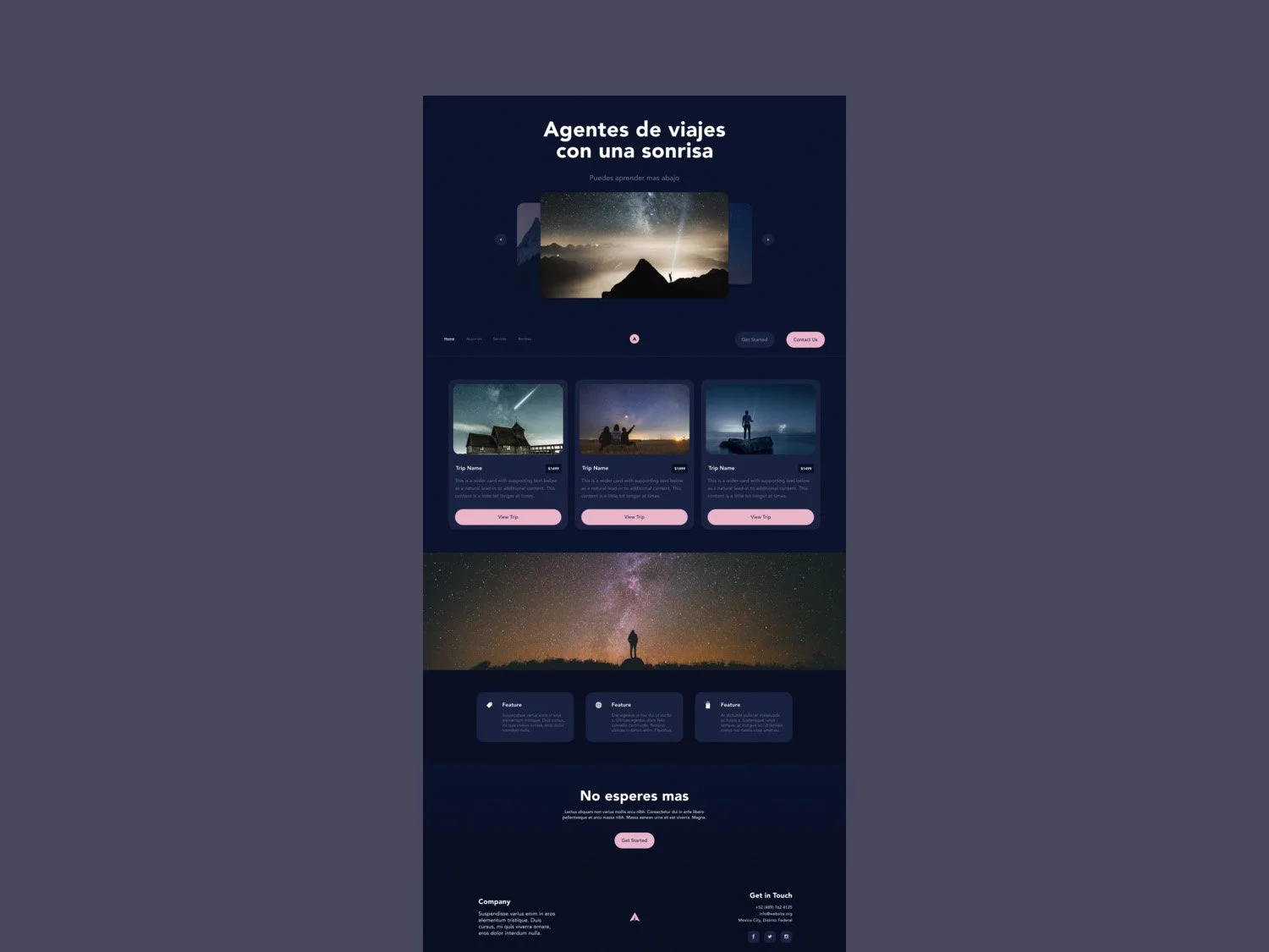 Space theme example